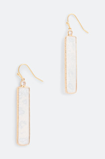 White Clover Hoop Earring