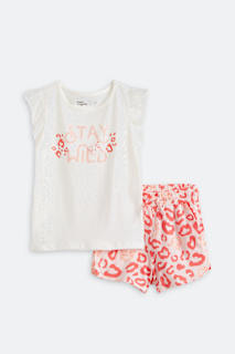 The Puff Sleeve Waisted Top + Short Set