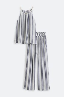 Annette Top + Twill Jumpsuit Set