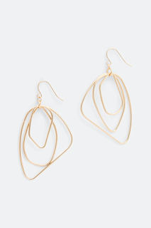 White Clover Hoop Earring