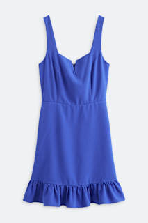 Winslet Square Neck Button Detail Dress