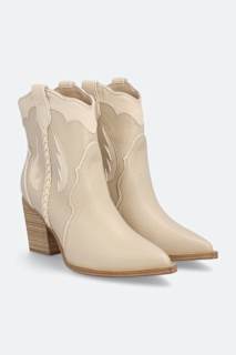 Kelsey Pull On Leather Wedge Bootie