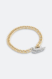 Box Br Stone Cuff - Gld/Dk Indigo