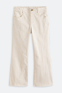 High Rise Raw Hem Ankle Wide Jean