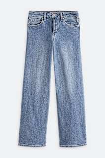 Far Out High Rise Wide Leg Studded Jean