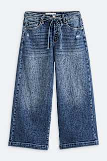 Scissor Cut Longer Length Slim Wide Jean