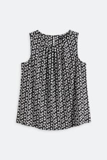 Lillian Sleeveless Twist Detail Moss Crepe Knit Top