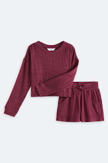 Crinkle Knit Tank + Short Set