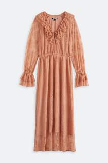 Mathilde Pleated Mesh Dress