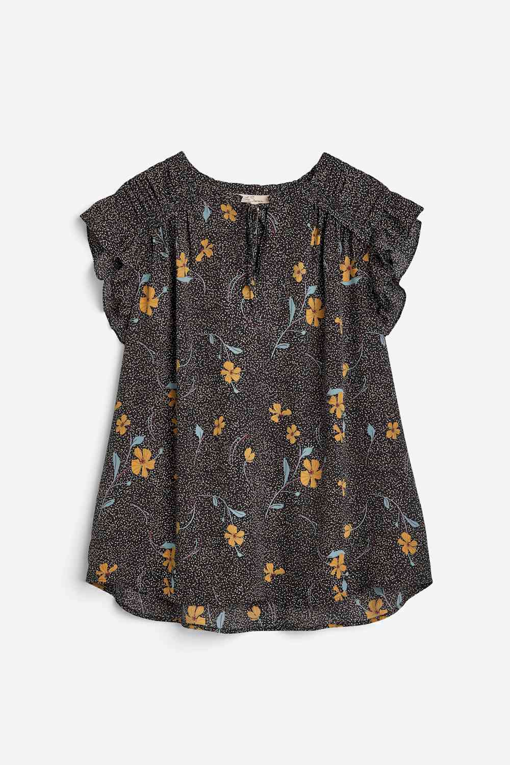 Alva Ruffle Detail Blouse