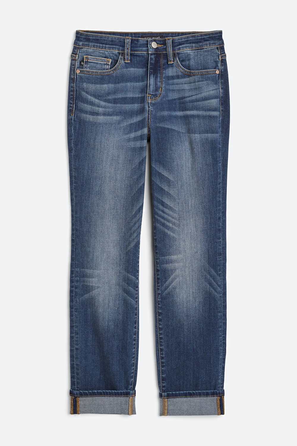 Anya Mid Rise Straight Leg Jean
