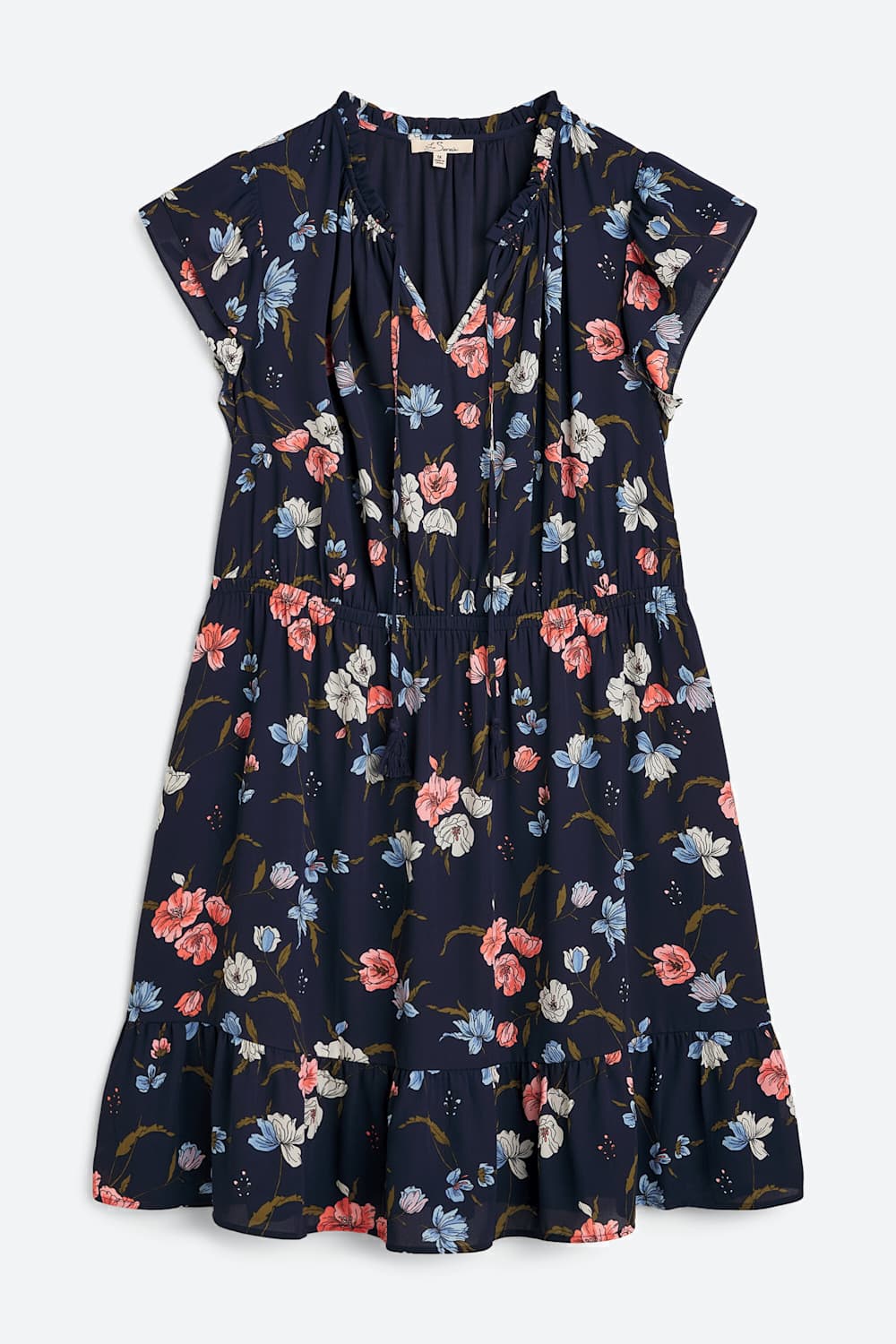 Clio Flutter Sleeve Aline Dress
