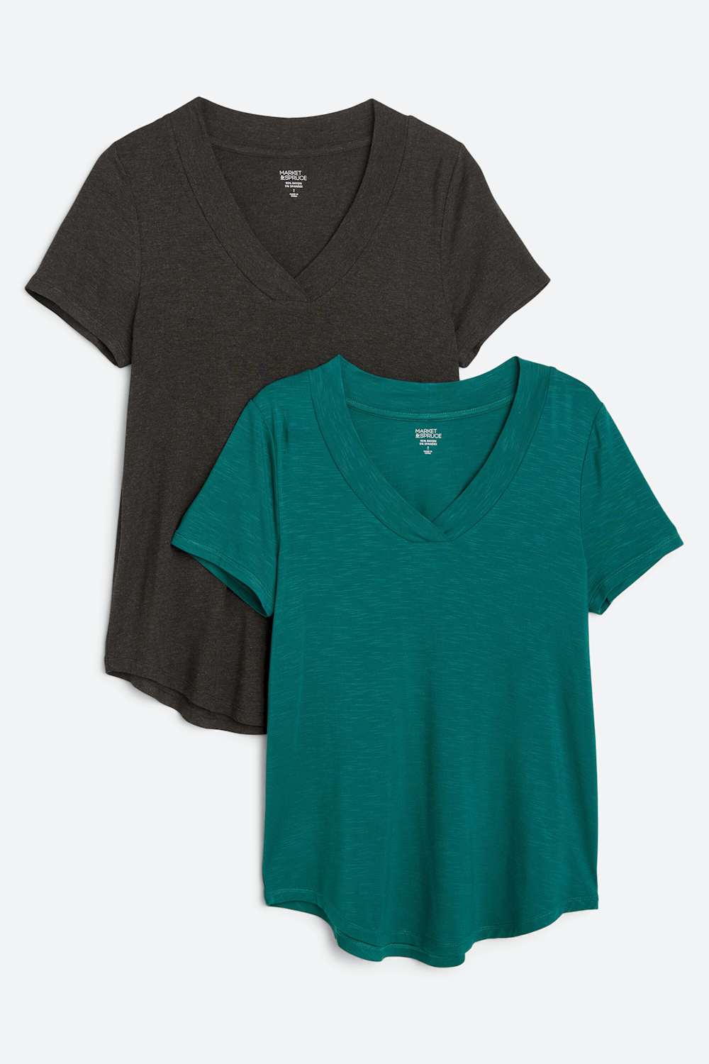 2 Pack Erin Overlap V-Neck Tee