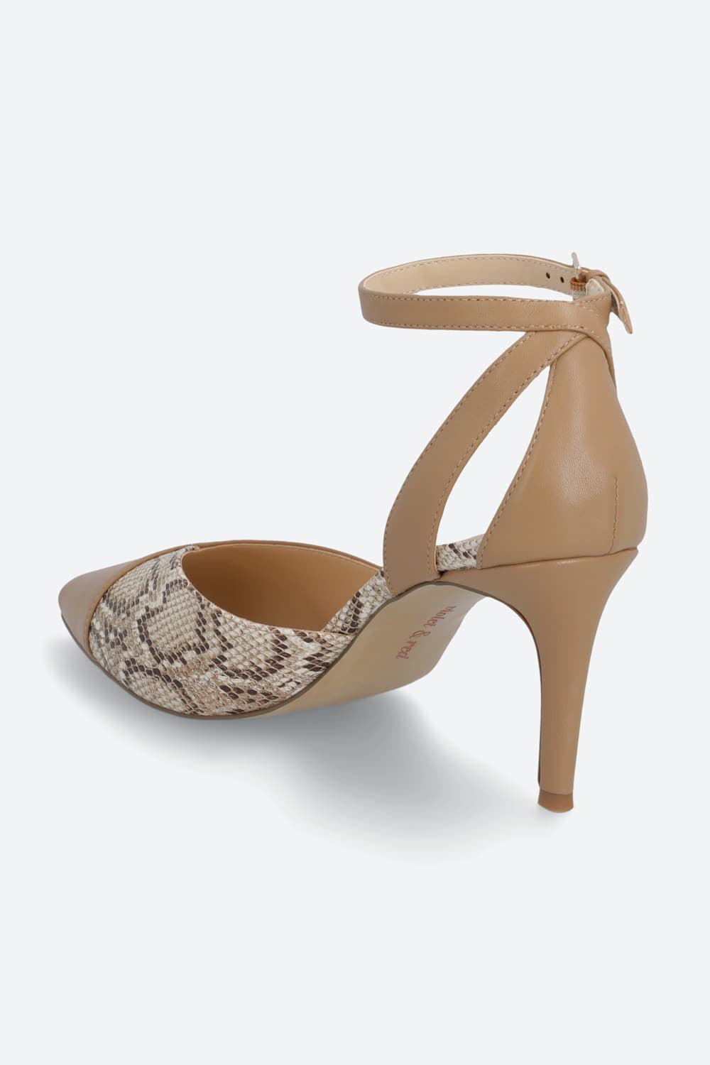 Pepper Leather Print Heel
