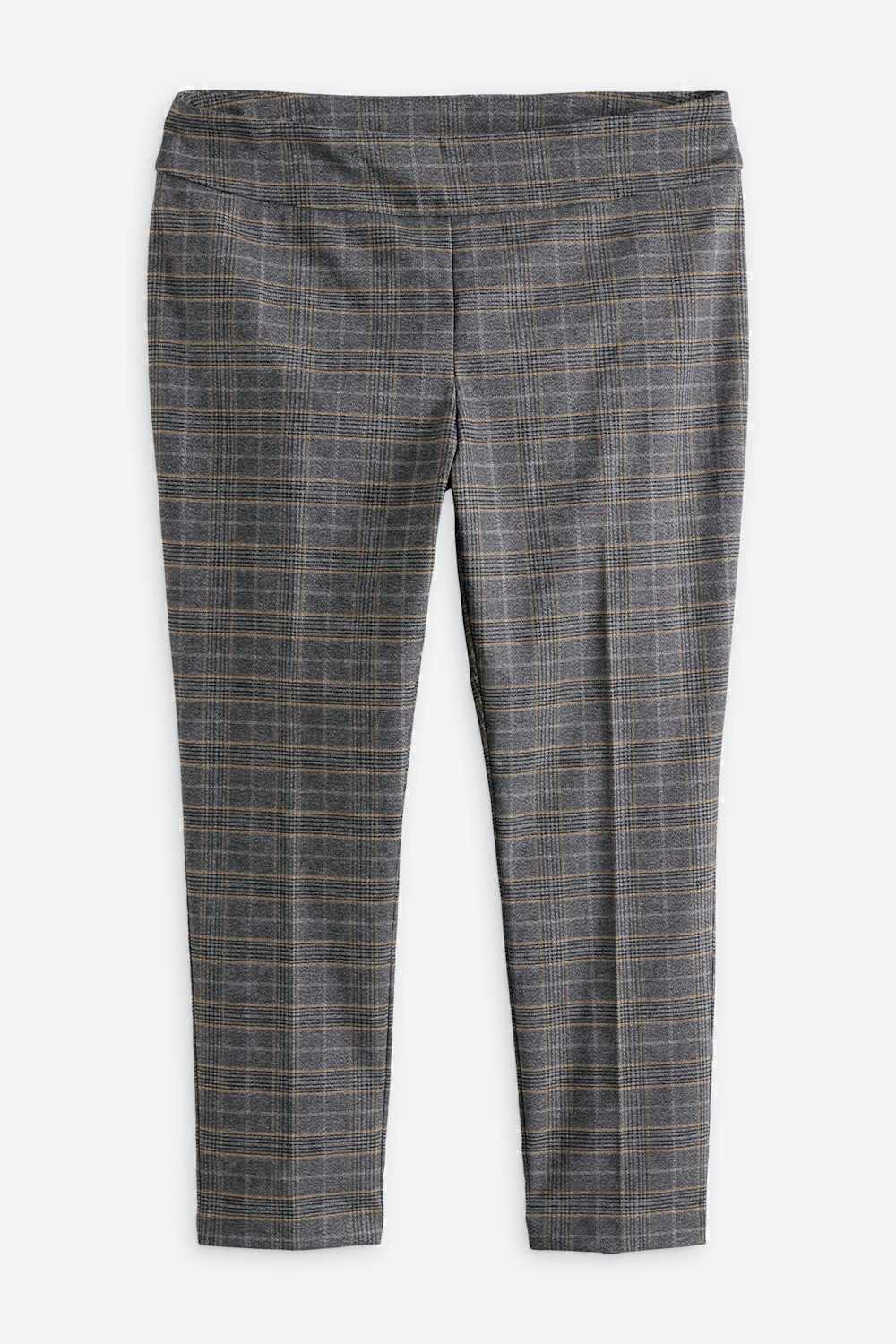 Pull On Printed Straight Ankle Pant