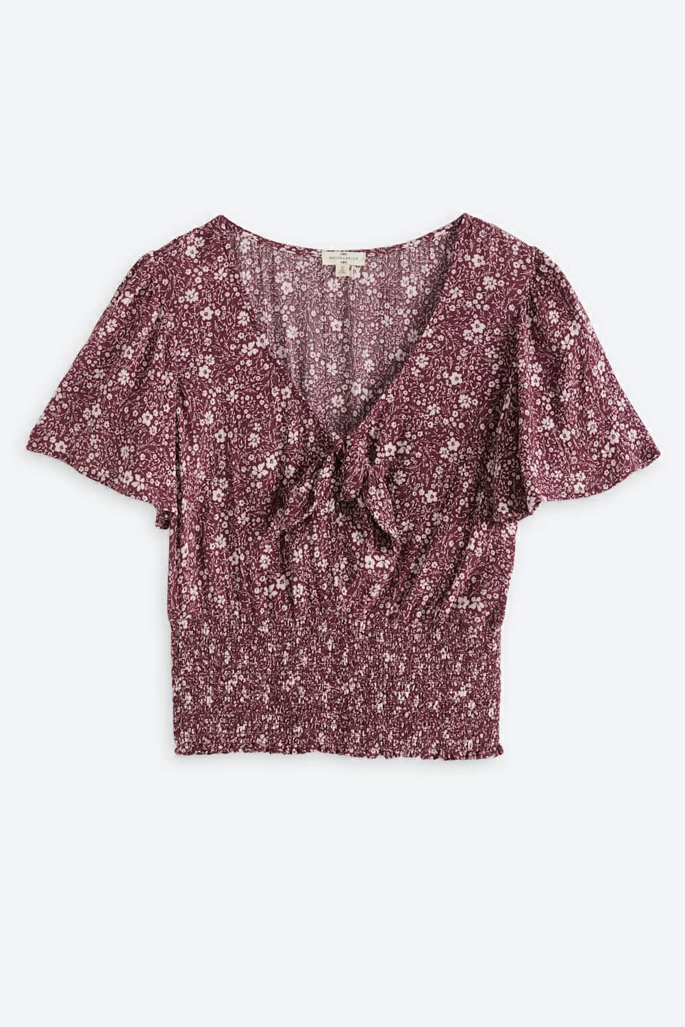 Athena Smocked Crop Top