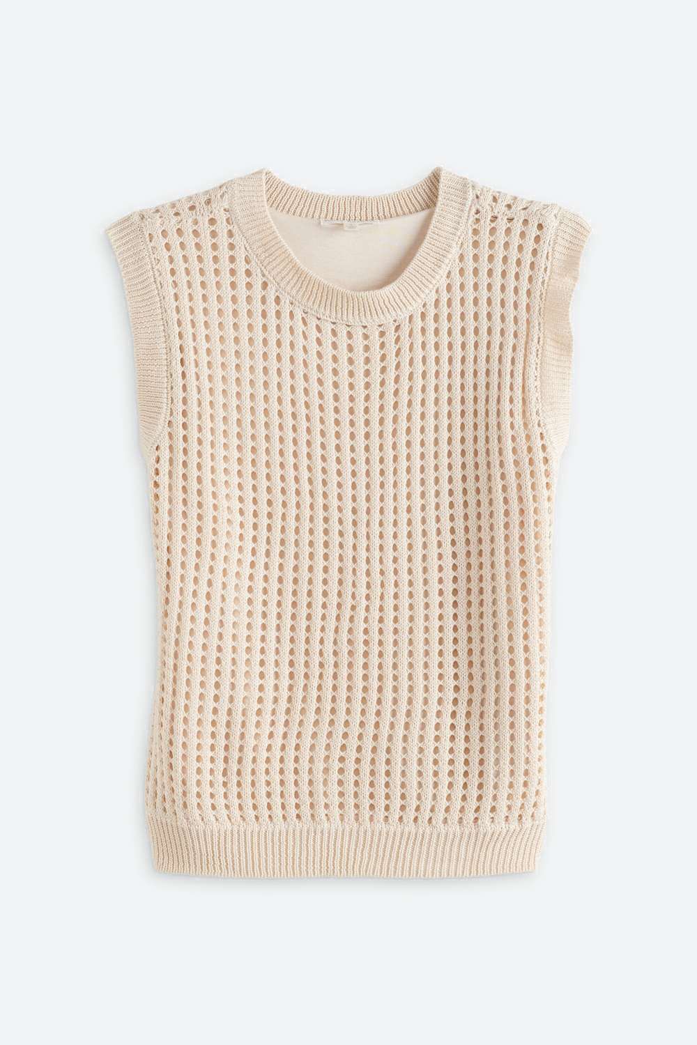 Wide Rib Crew Neck Pullover