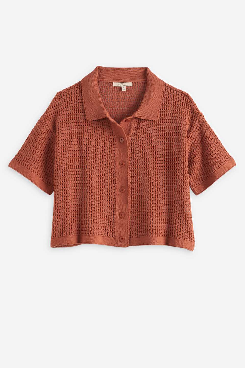 Blake Short Sleeve Collared Cardigan