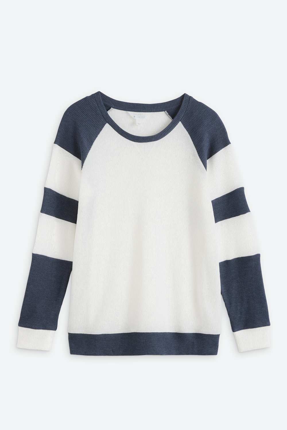 Logan Long Sleeve Colorblock Thermal Knit Top
