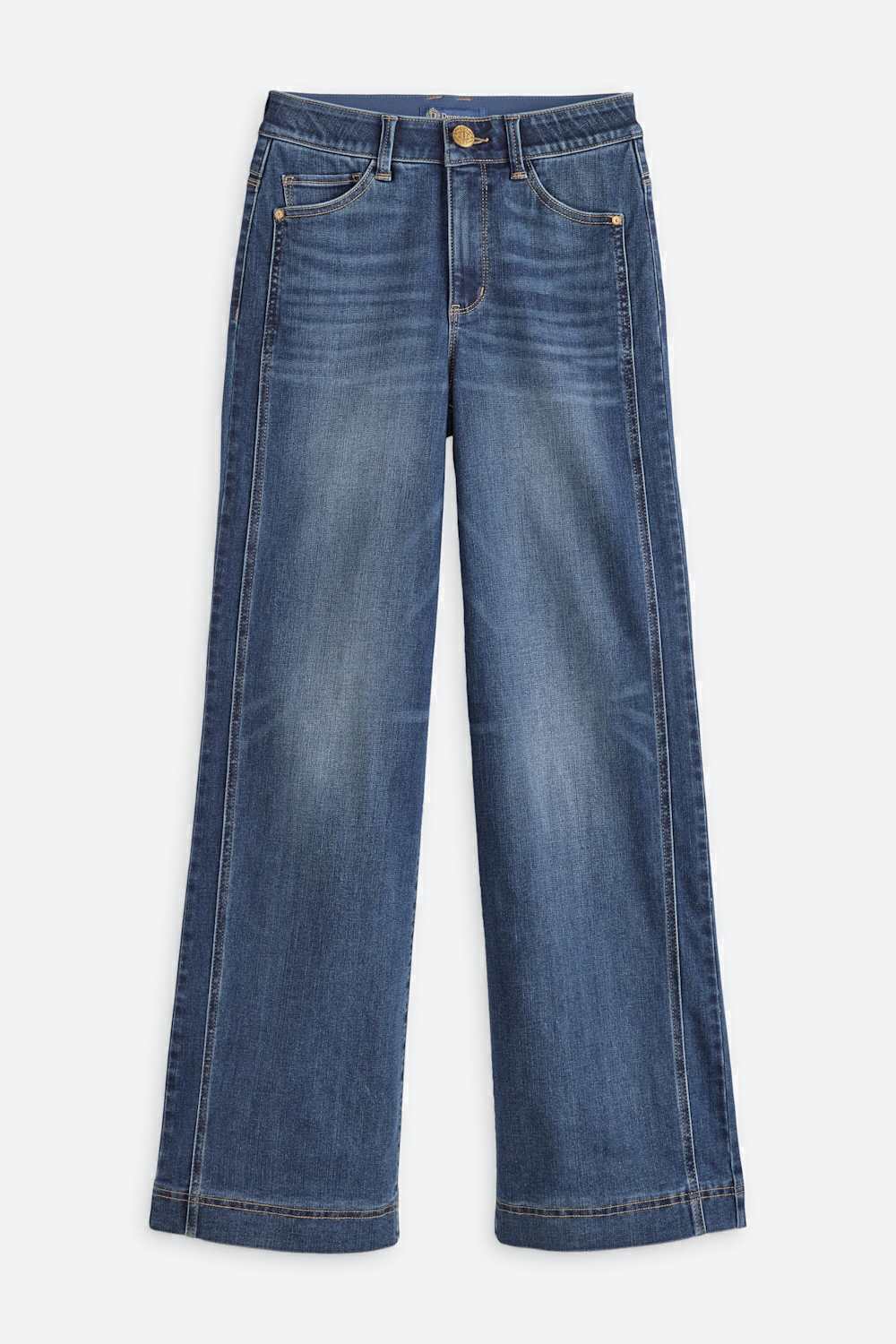 Ab Solution Side Panel Wide Leg Jean