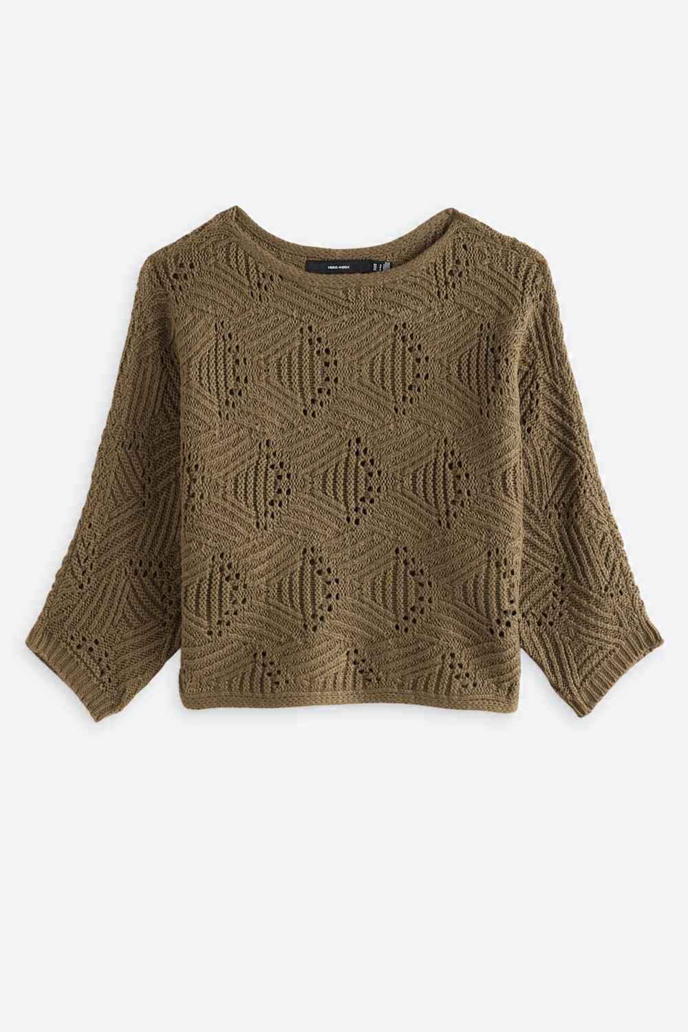 Gigi Quarter Sleeve Boatneck Sweater