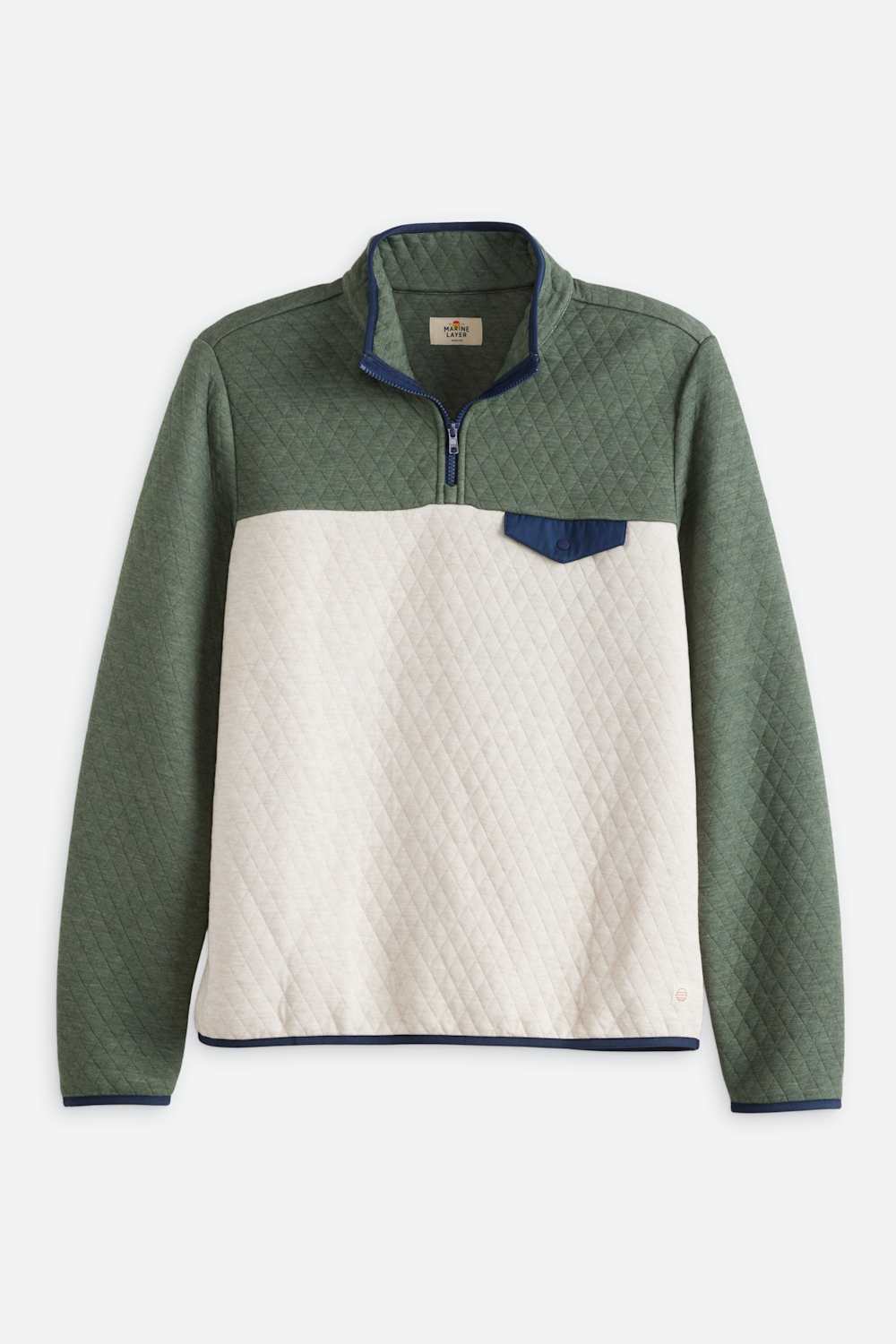 Corbet Quilted Pullover Mock