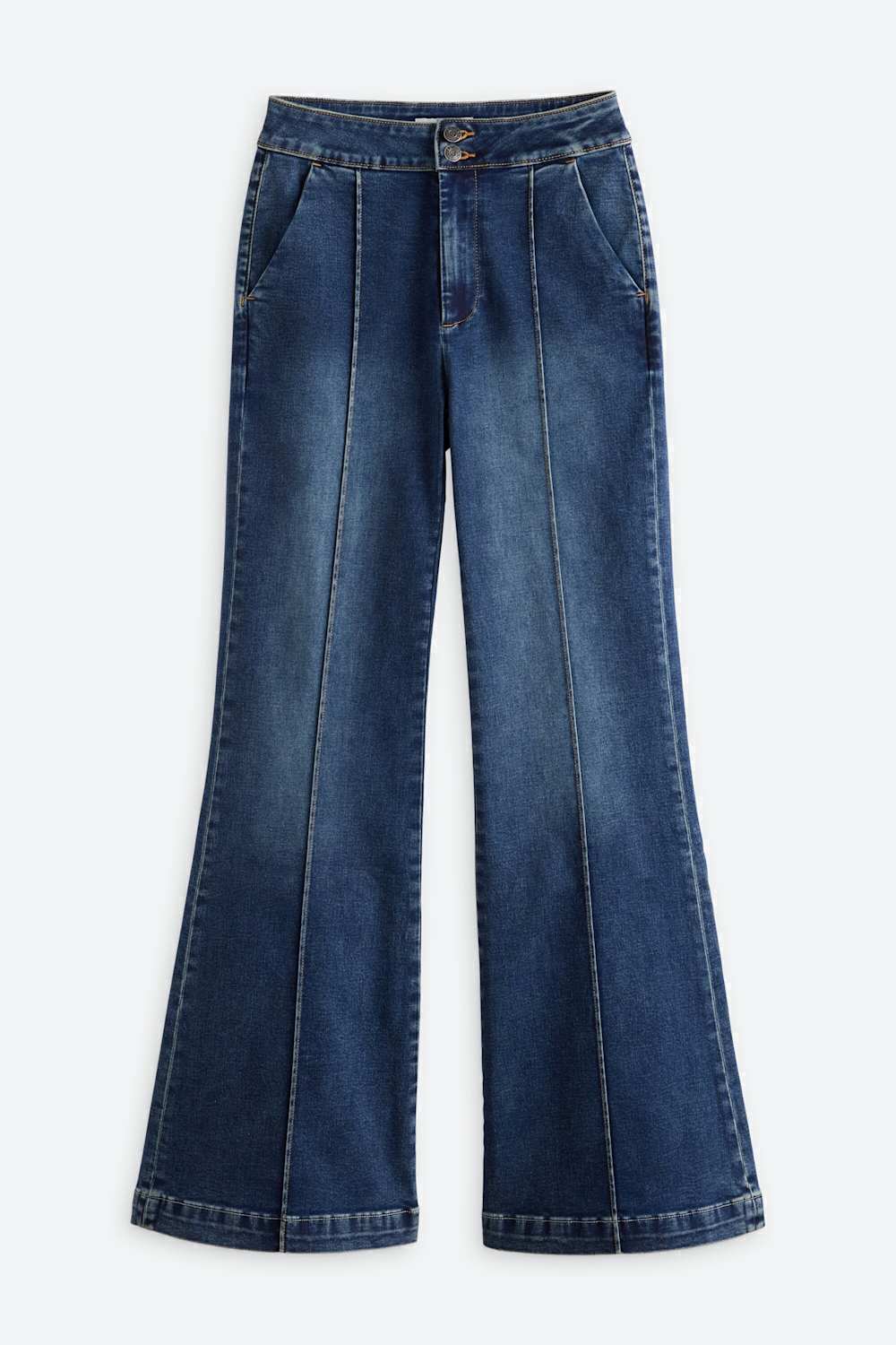 Melinda Double Button Trouser Flare Jean