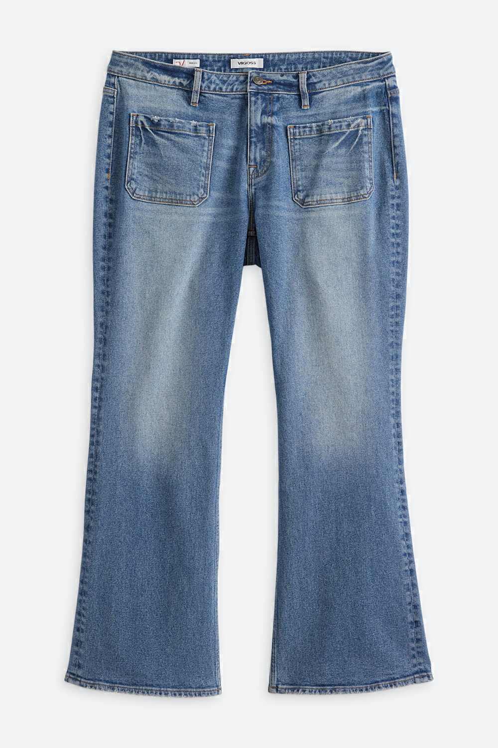 Sherry Patch pocket Wide Leg Jean