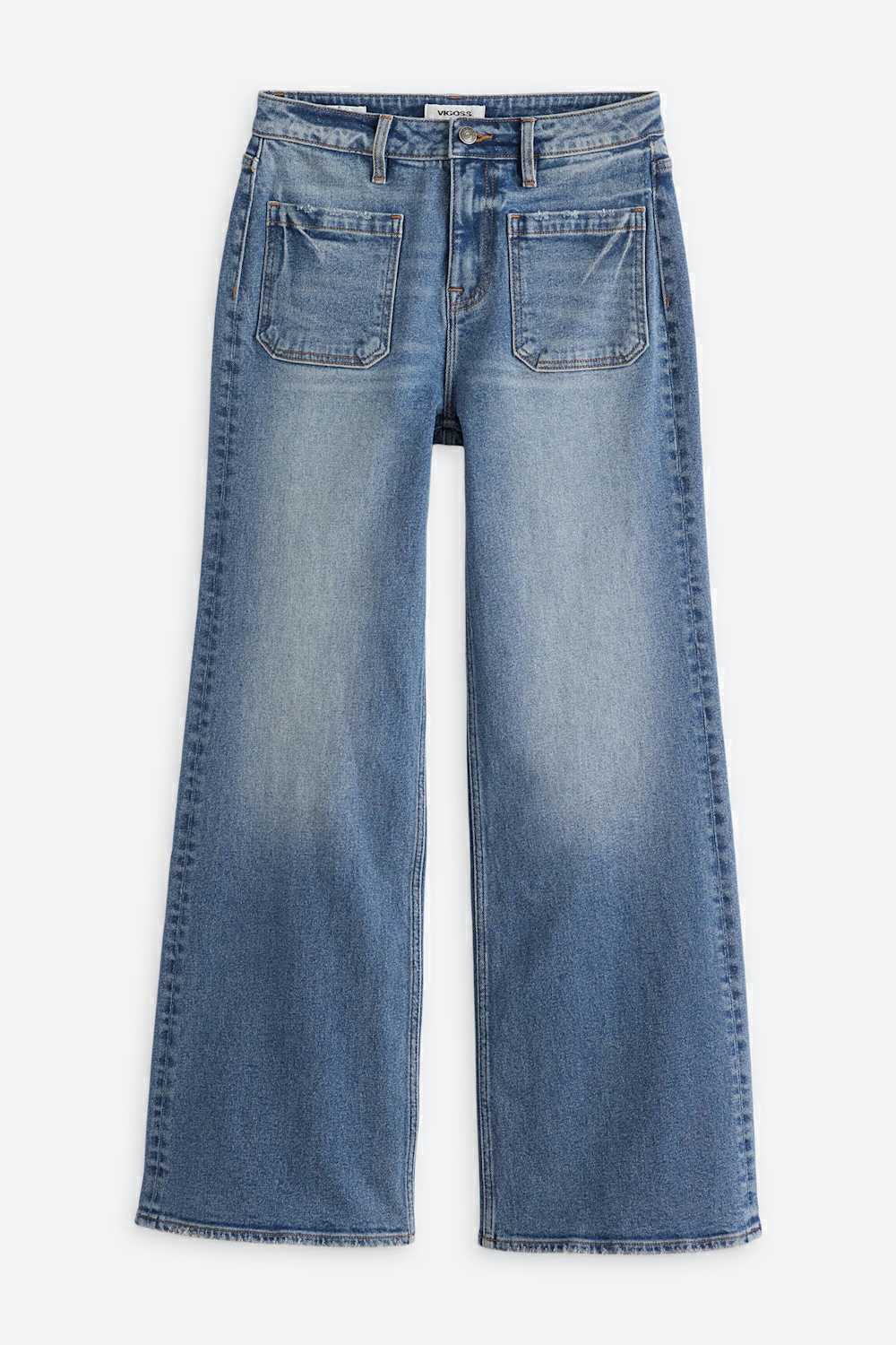 Sherry Patch pocket Wide Leg Jean