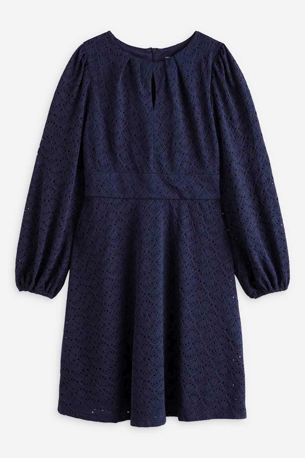 Pleated Puff Sleeve Mini Dress