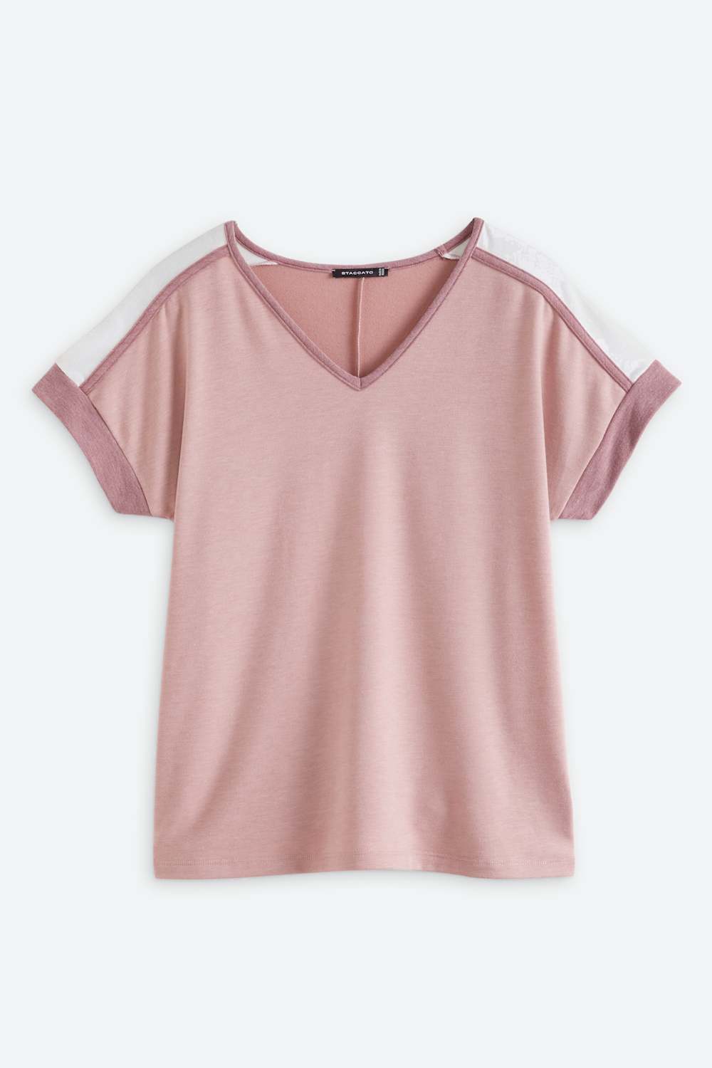 Tegan Short Sleeve Colorblock Tee