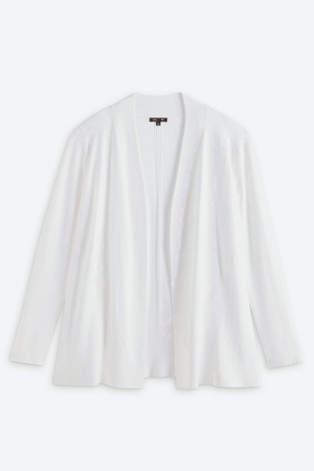 Oaklyn Lightweight Ribbed Sleeve Cardigan