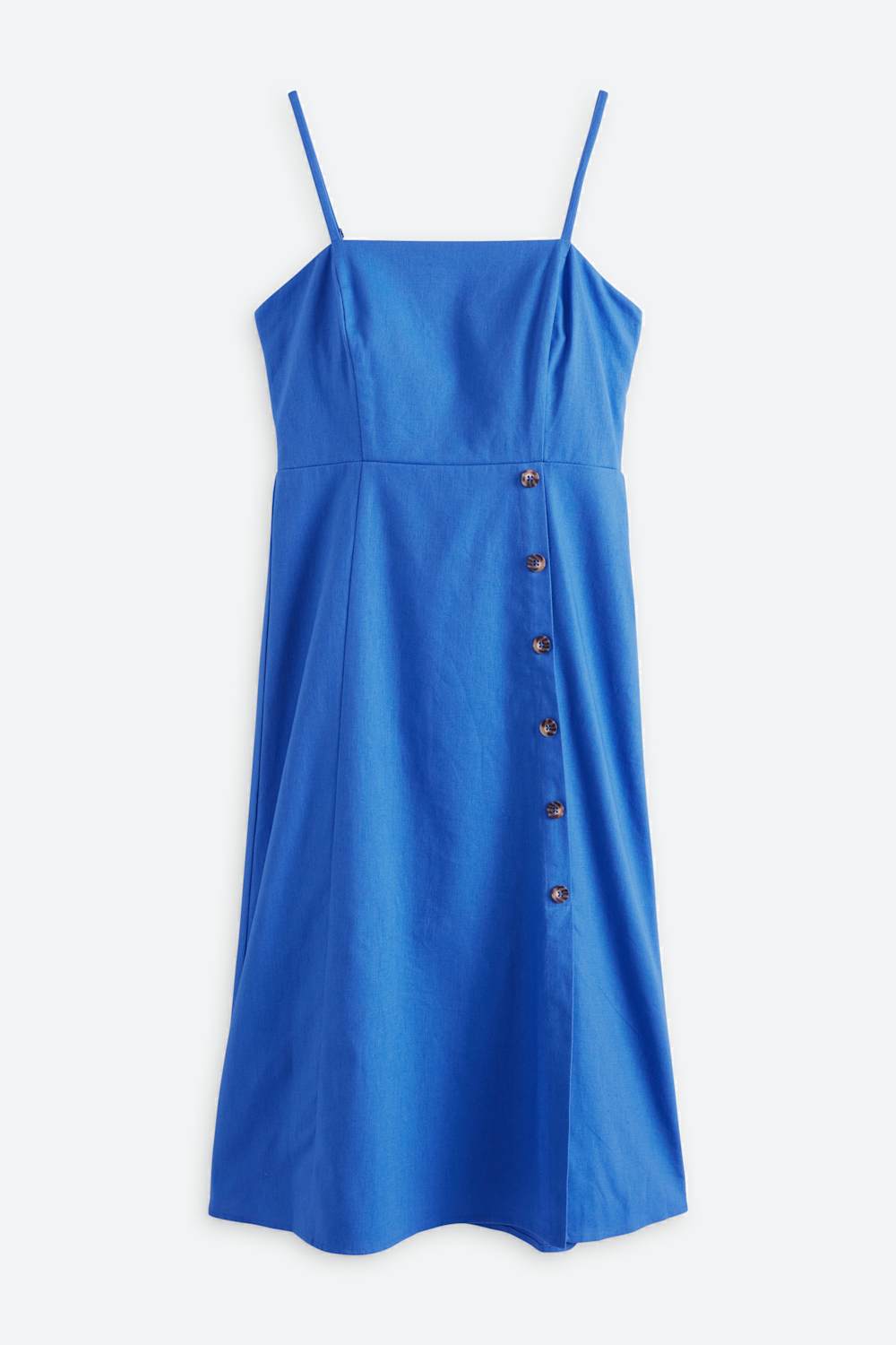 Winslet Square Neck Button Detail Dress
