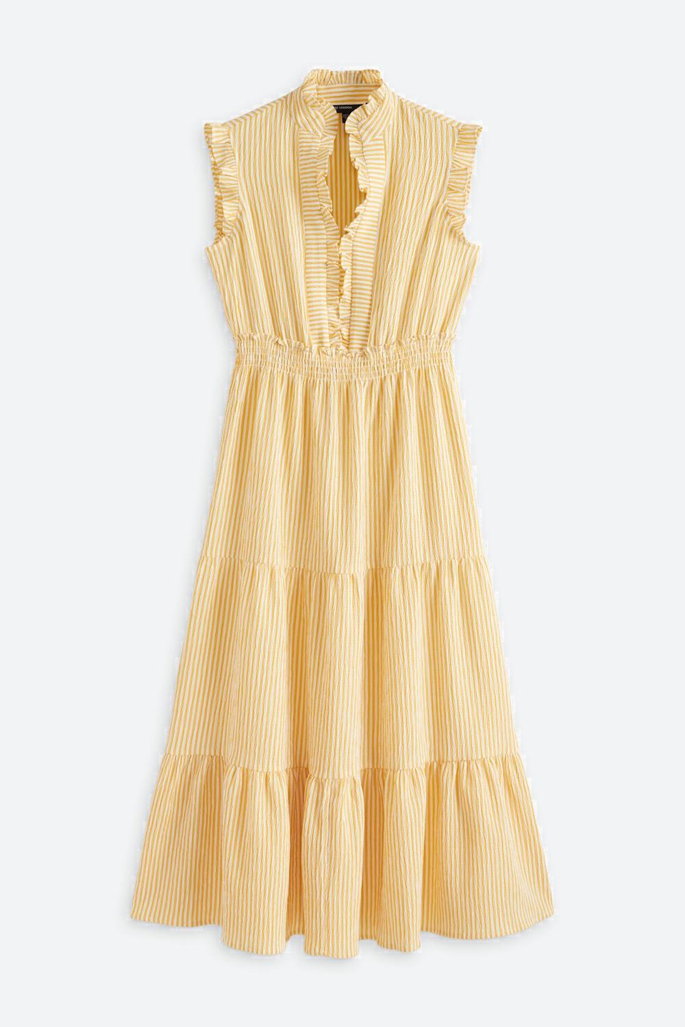 Brooke Ruffle Neck Maxi Dress