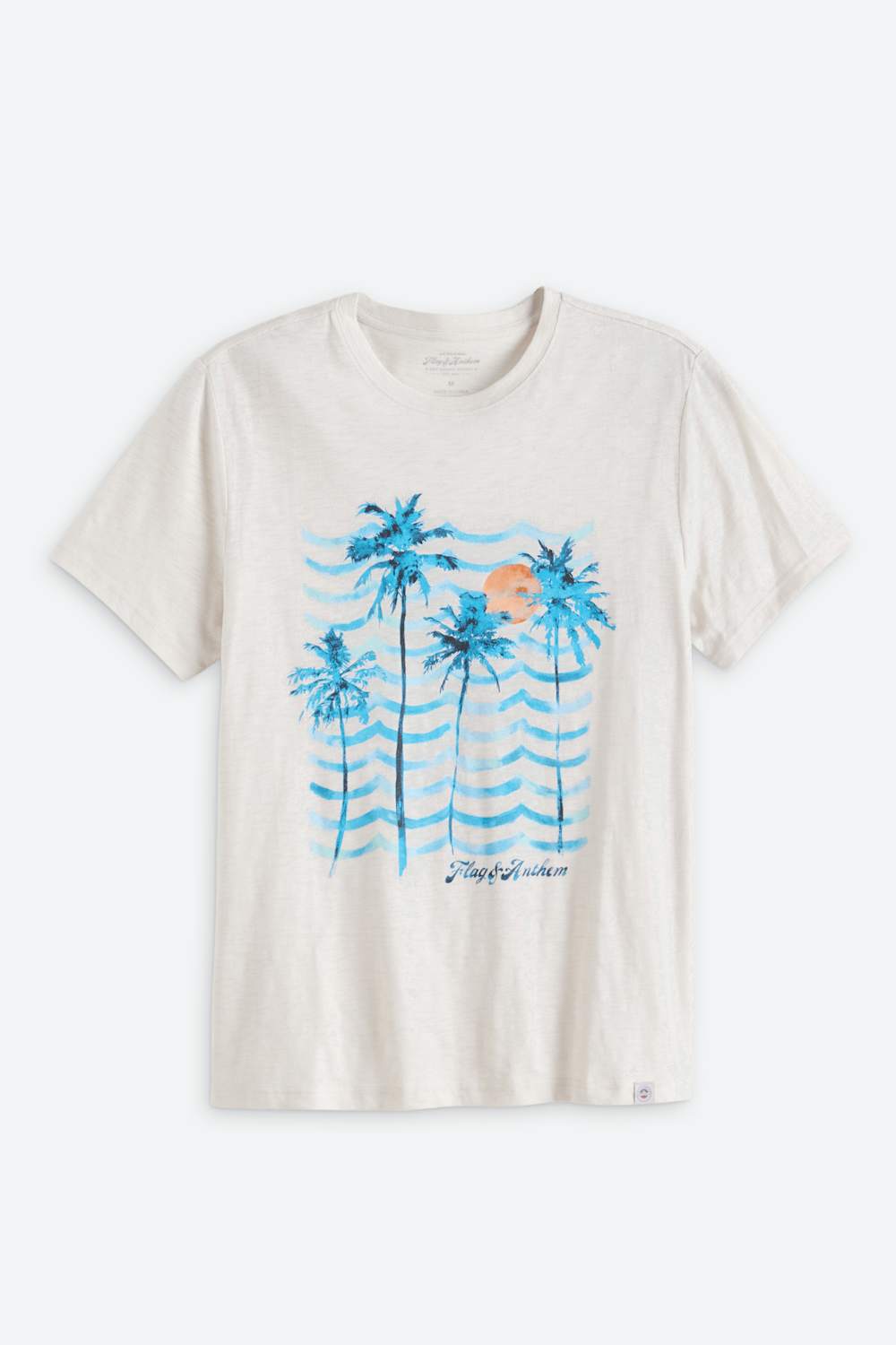 Palm & Waves Graphic Slub Tee
