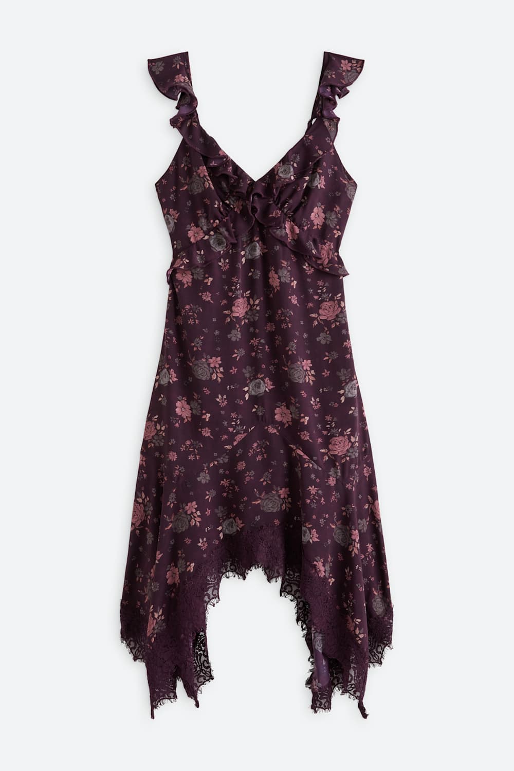 Ruffle High Low mini dress