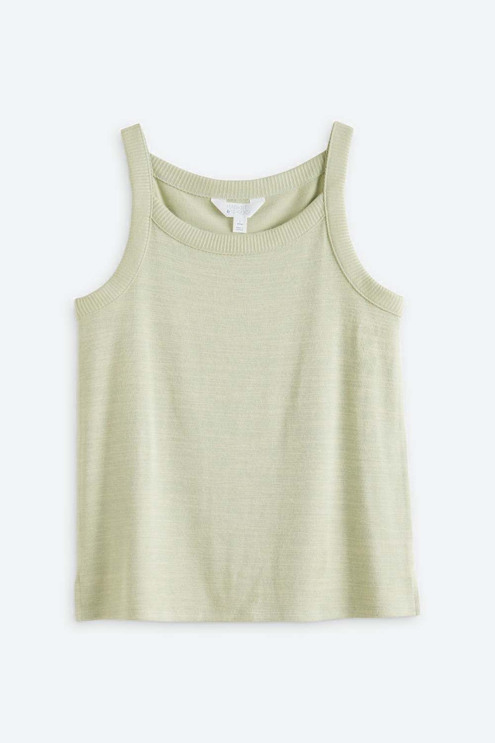 Tatum High Neck Rib Trim Tank