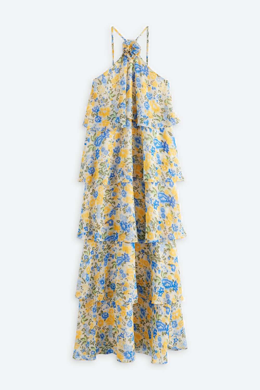 Holly Valentina Ruffle Hem Maxi Dress