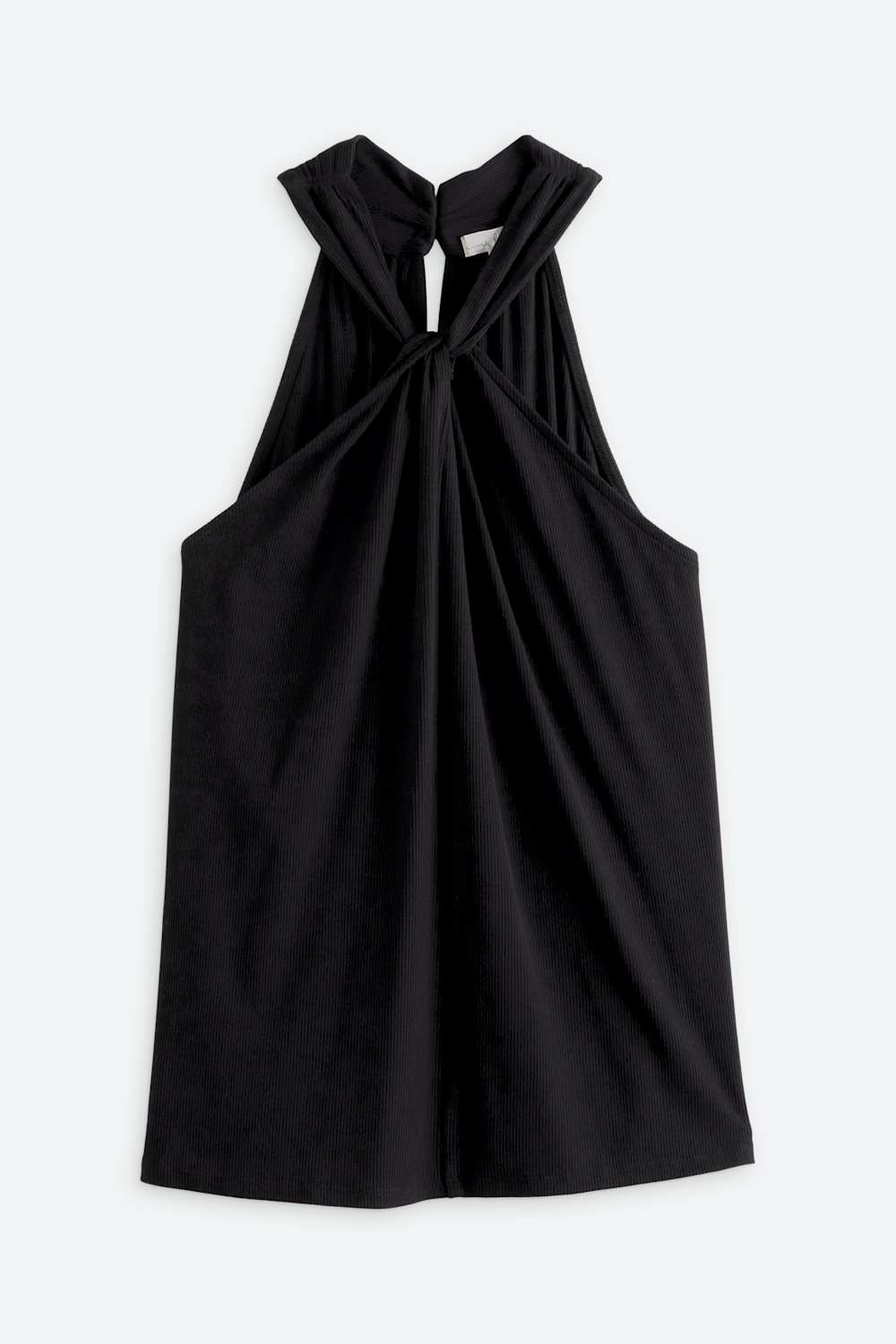 Knotted Halter Knit Top