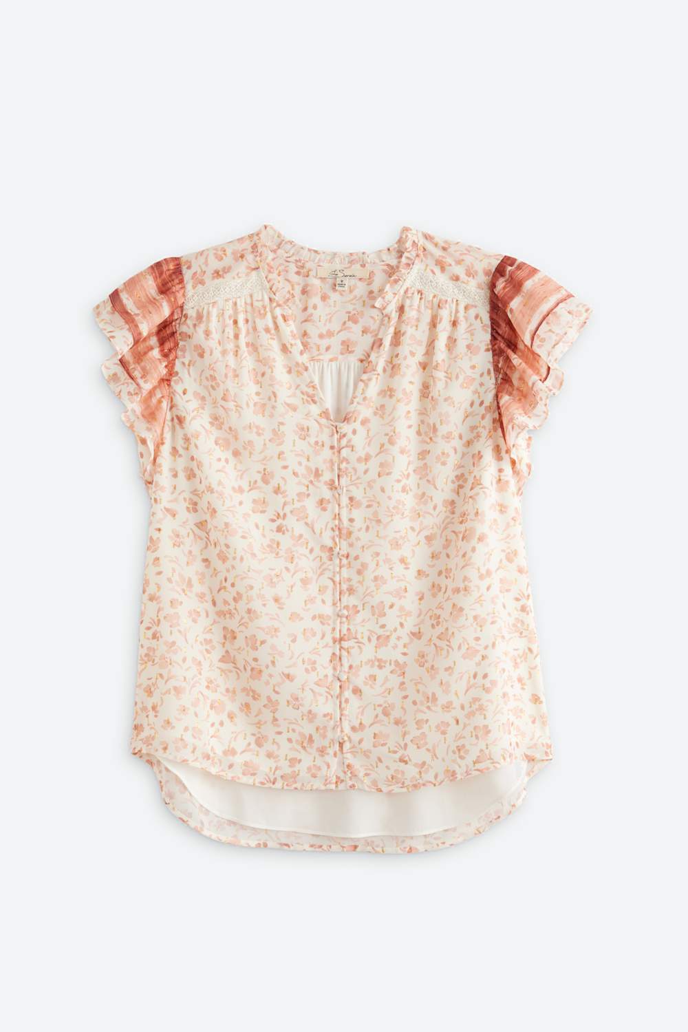 Casi Flutter Sleeve Blouse