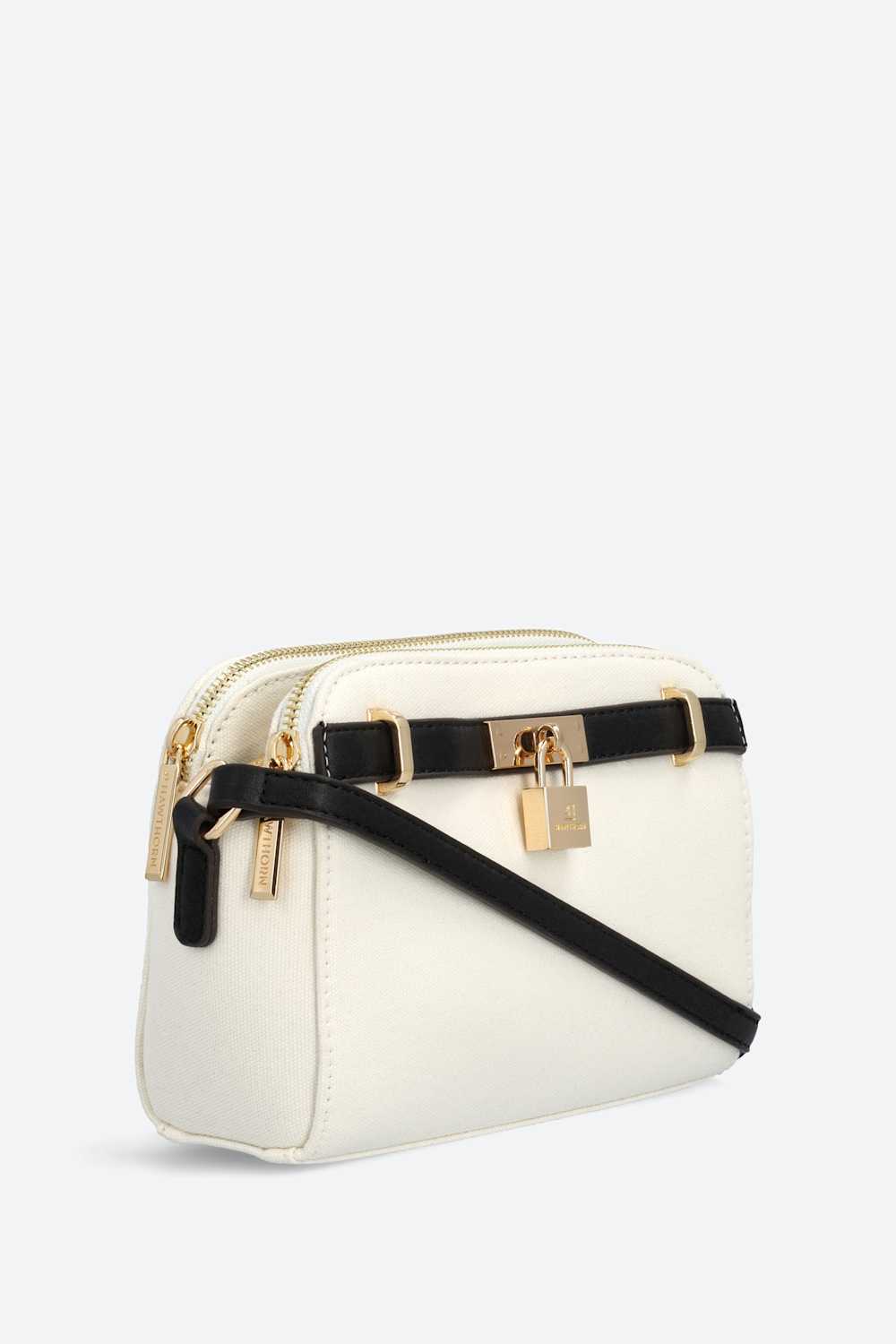 Lilly Padlock Canvas Camera Crossbody