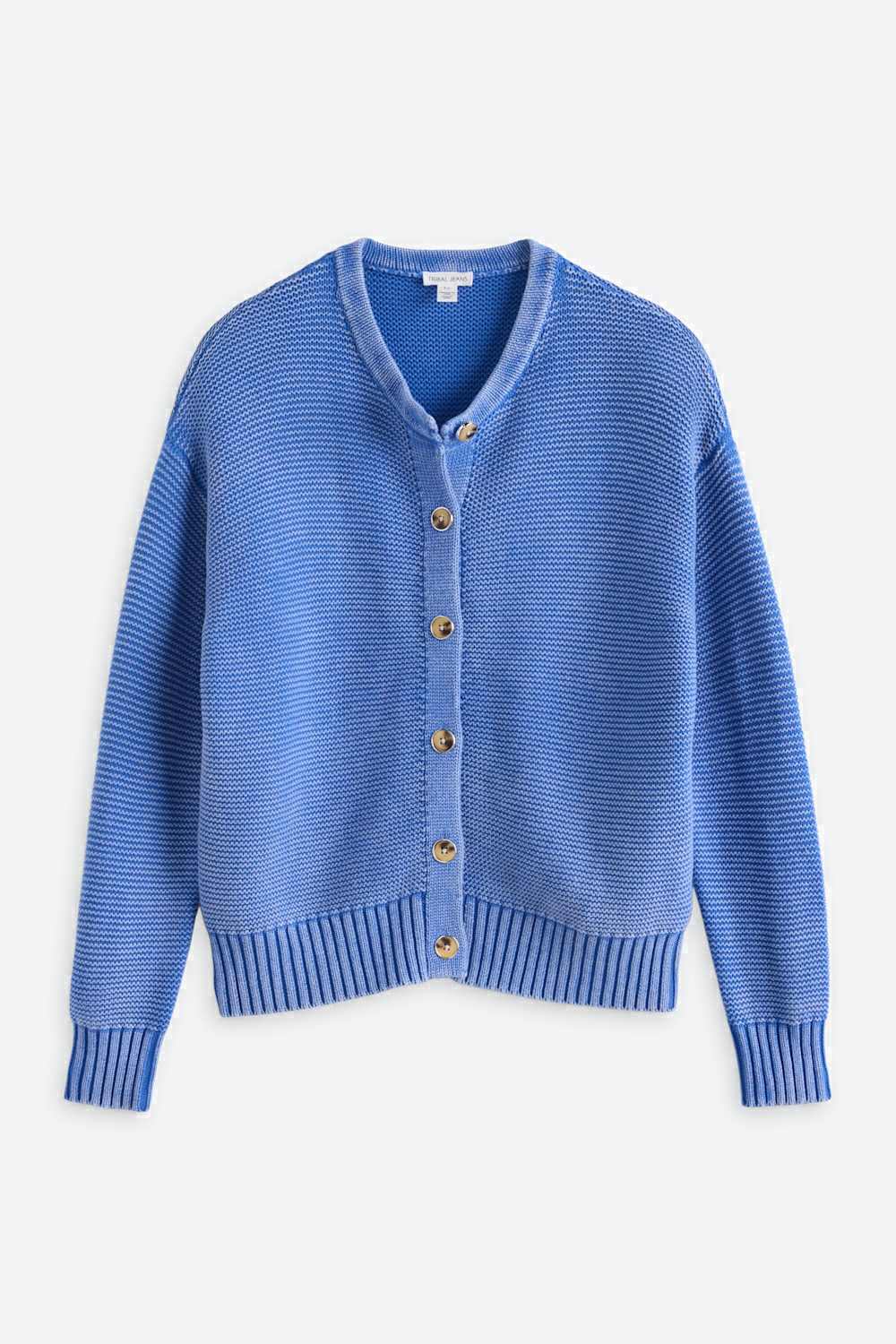 Cotton Btn Front Swtr Cardi W/Special Wash