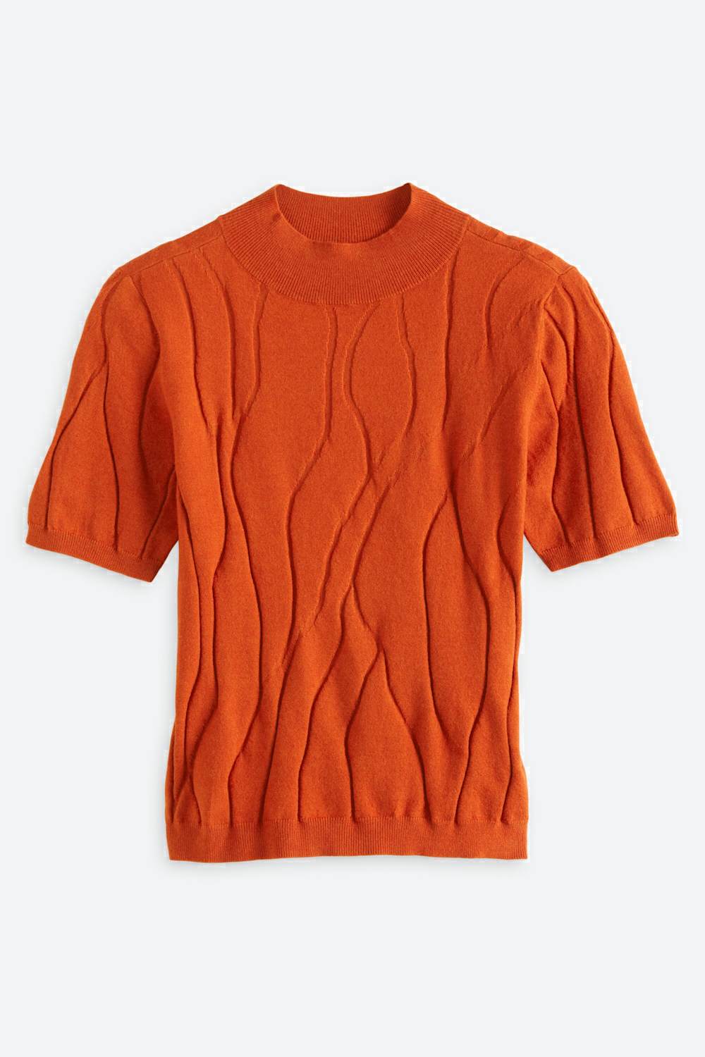 Ellis Short Sleeve Mockneck Sweater Tee