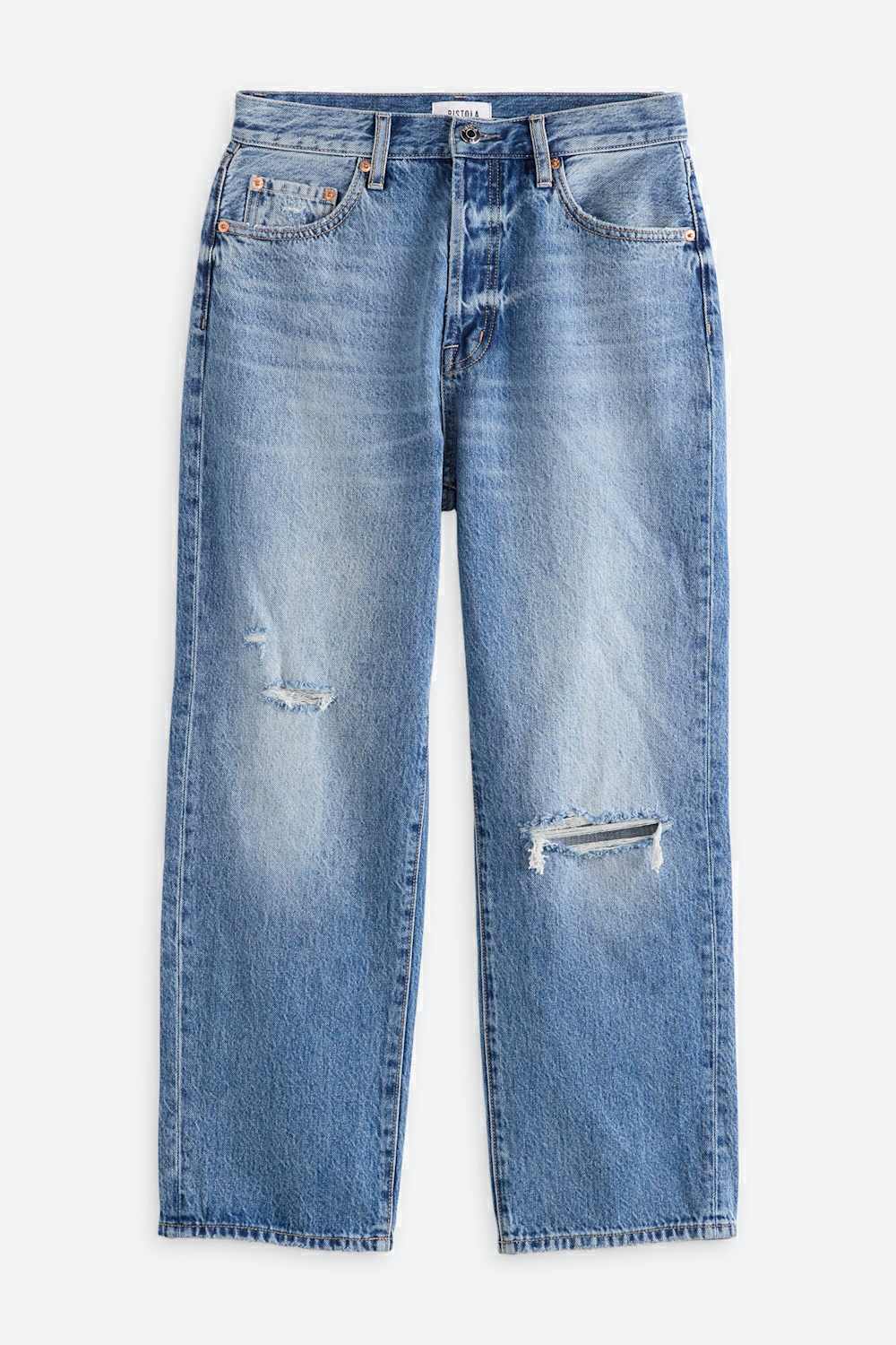 Cassie Crop Super High Rise Straight Jean