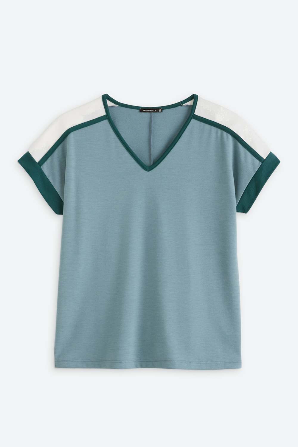 Tegan Short Sleeve Colorblock Tee