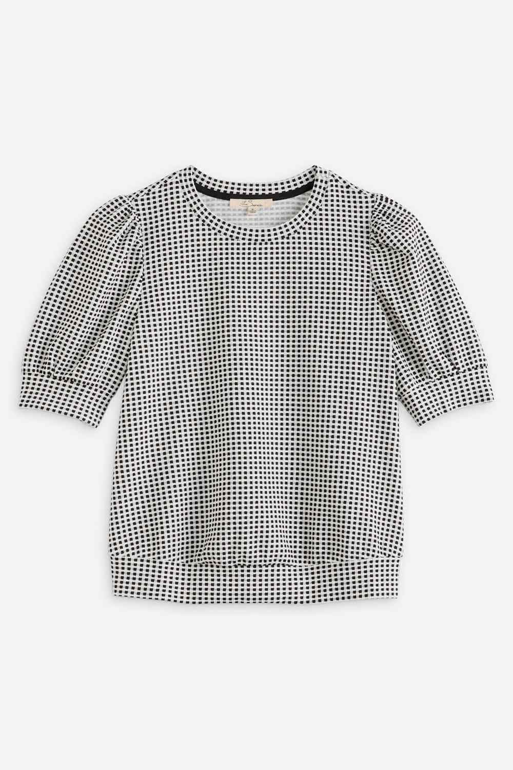 Selene Short Sleeve Crew Neck Knit Top