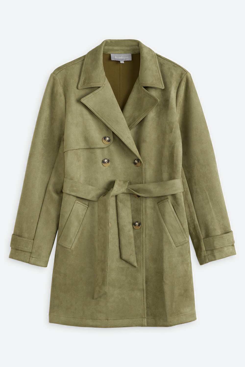 Suede Trench Jacket