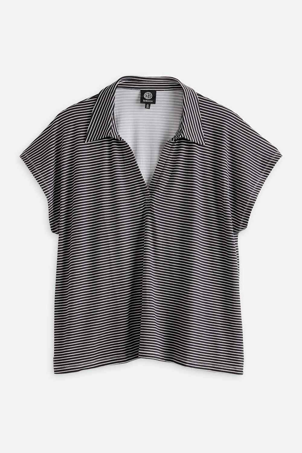 Nuanya V Neck Polo Knit Top