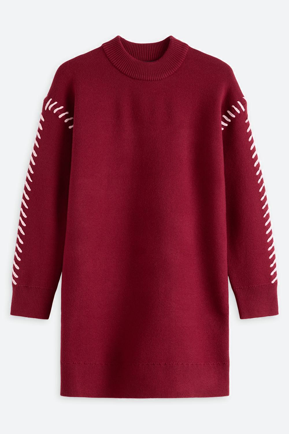 Whip Stitched Knit Mini Dress