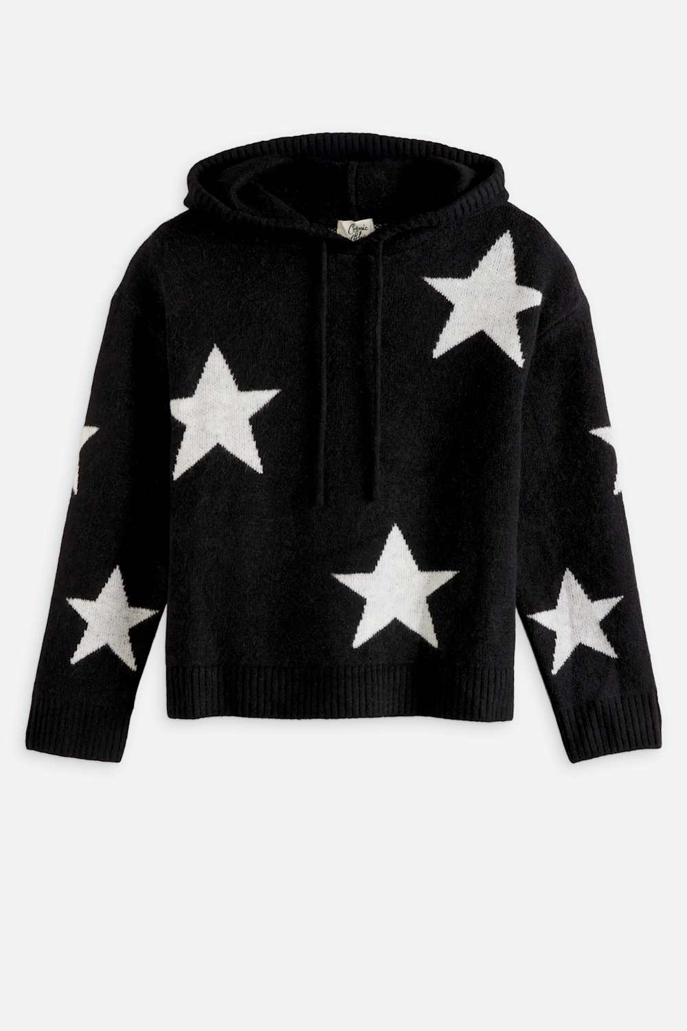 NATALIE STAR INTARSIA HOODIE